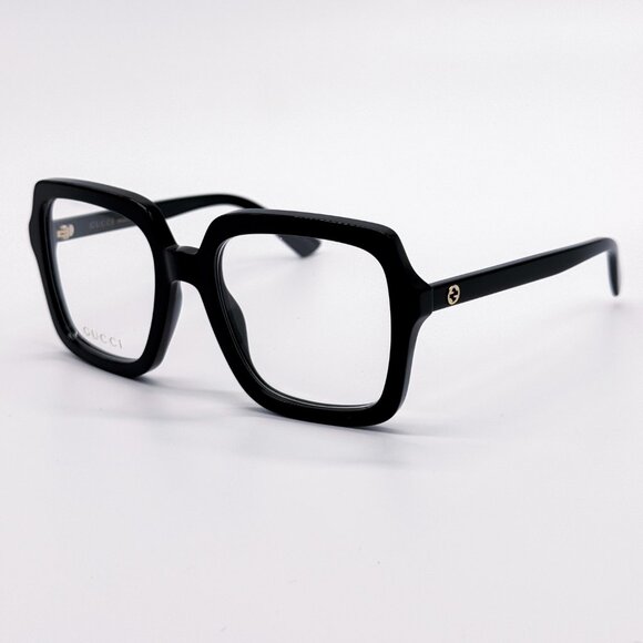 NEW GUCCI GG1318O 001 BLACK SQUARE WOMEN EYEGLASSES GUCCI - Picture 5 of 12